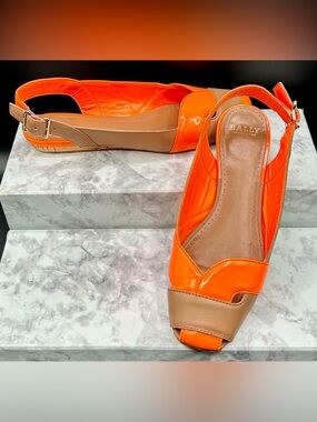 BALLY SWITZERLAND Pheba Slingback Flat Shoes. EU size 37.5 US size 7
